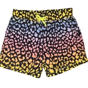 Forever 21 Rainbow Cheetah Print Lined Swim Suit Size Small